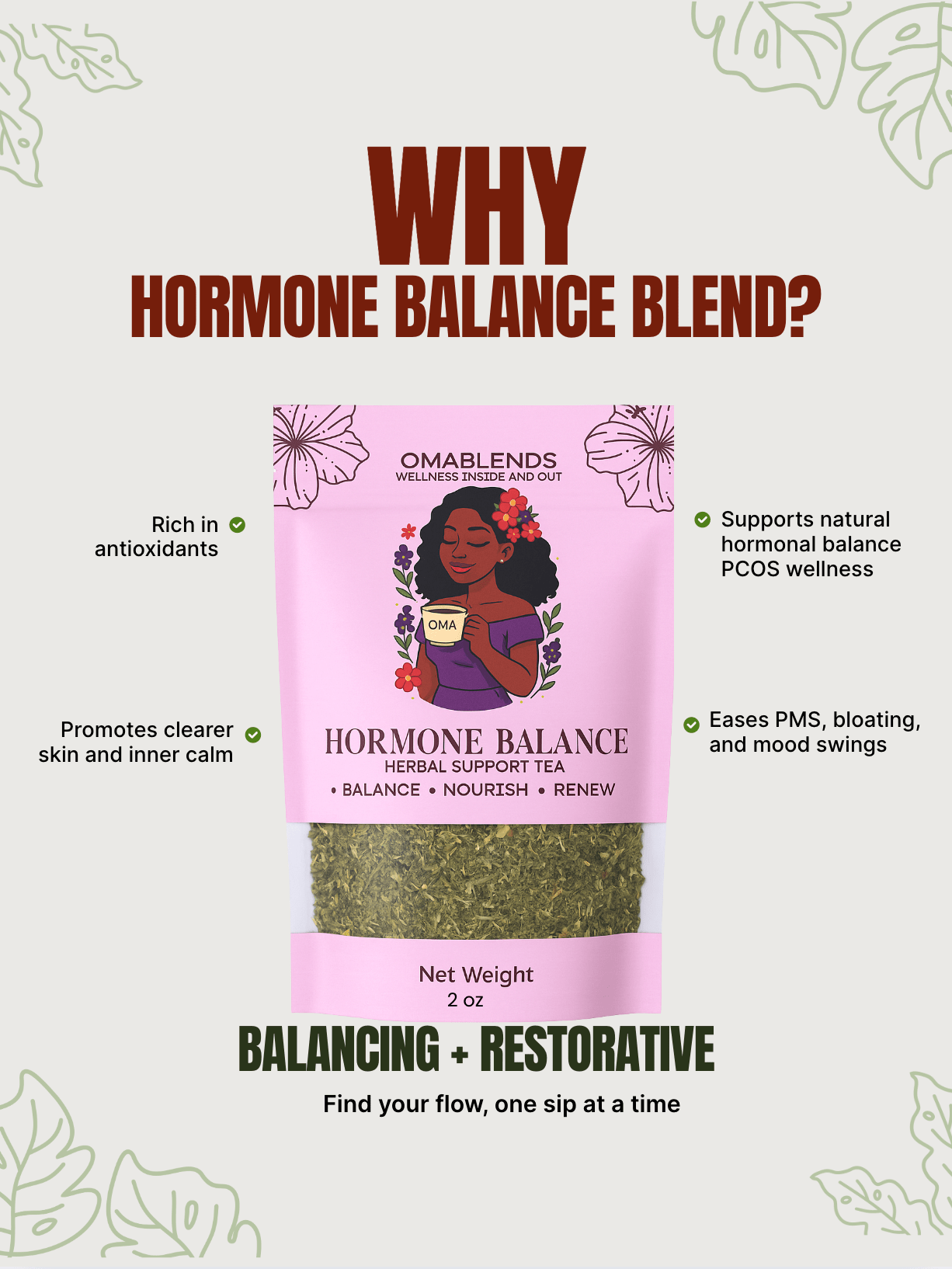 Hormone Balance Tea Blend - Omablends
